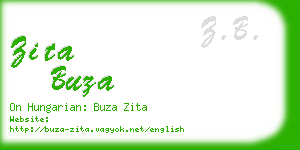 zita buza business card